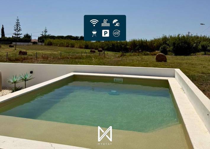 Villa para 8 pessoas, com terraço e piscina em Porto Covo