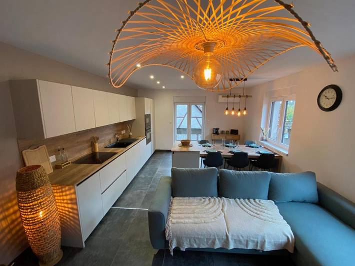 Appartement de vacances pour 6 personnes, avec Balcon ainsi que Terrasse et Jardin