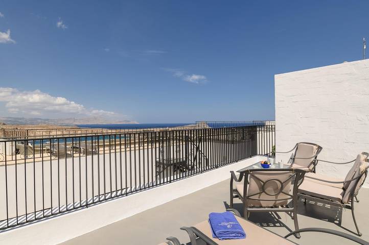 Holiday rental for 6 people, with Ocean view and Balcony as well as Terrace and Garden in Lindos