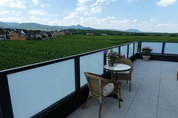 Gîte pour 2 personnes, avec terrasse à Bennwihr