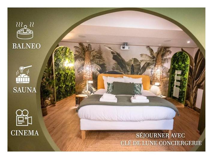 Appartement de vacances pour 2 personnes, avec sauna ainsi que jacuzzi et terrasse