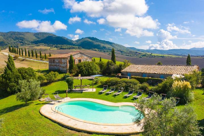 Villa per 10 persone con piscina per bambini in Sarteano, Siena e dintorni