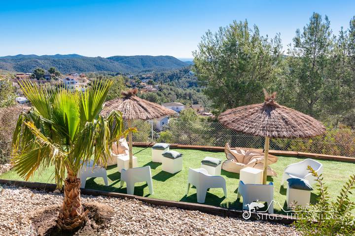 Casa rural para 12 personas, con jardín en Olivella
