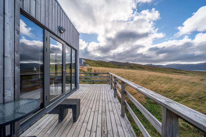 Lodge für 2 Personen, mit Ausblick und Terrasse in Island