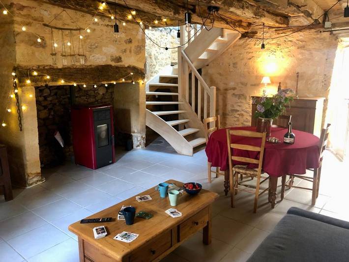 Location de vacances pour 4 personnes, avec Terrasse ainsi que Jardin et Vue à Aubas