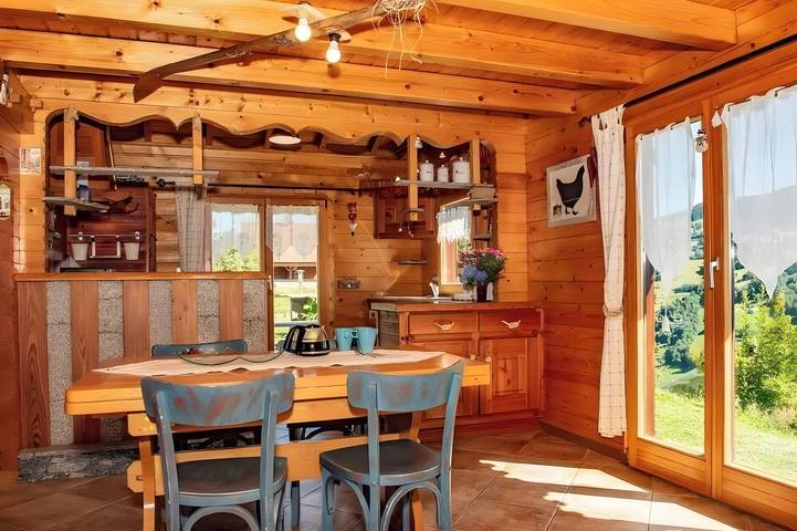 Chalet „Des Papillons“ mit Bergblick, privater Terrasse und Wlan in La Bresse, Regionaler Naturpark Belchen der Vogesen
