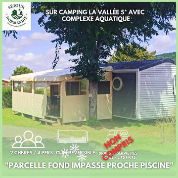 Ferienpark für 4 Personen, mit Terrasse und Garten sowie Pool in der Normandie