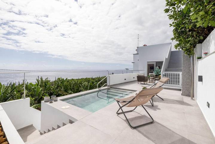 Villa für 6 Personen, mit Terrasse und Pool sowie Ausblick auf La Palma - 4