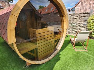 Gîte pour 2 personnes, avec jardin ainsi que sauna et vue à Gosnay