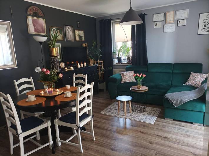 Apartament wakacyjny dla 5 osób, z Taras i Ogród oraz Widok w Chełm