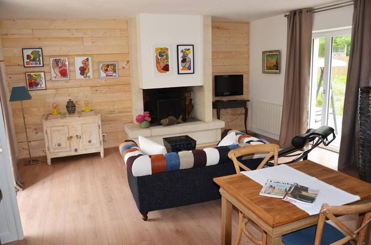 Appartement de vacances pour 2 personnes, avec Terrasse et Jardin ainsi que Piscine et Vue