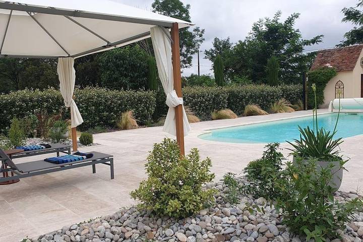 Location de vacances pour 4 personnes, avec piscine et jardin, animaux acceptés à Montvalent - 4