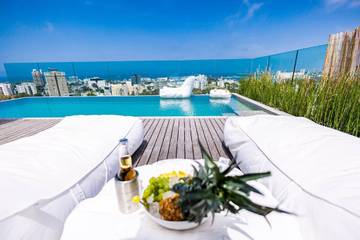 Gîte pour 8 personnes, avec balcon et jardin, adapté aux familles dans Israël