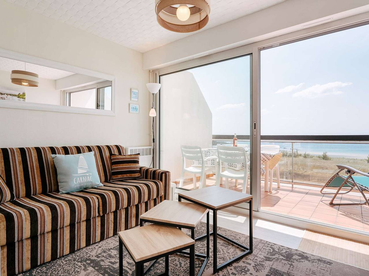 Ganzes Studio, Carnac - Studio-Kabine für 4 Pers. mit Meerterrasse in Carnac Plage, Carnac