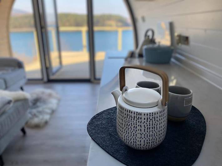Gîte pour 2 personnes, avec Balcon ainsi que Terrasse et Vue dans Shieldaig