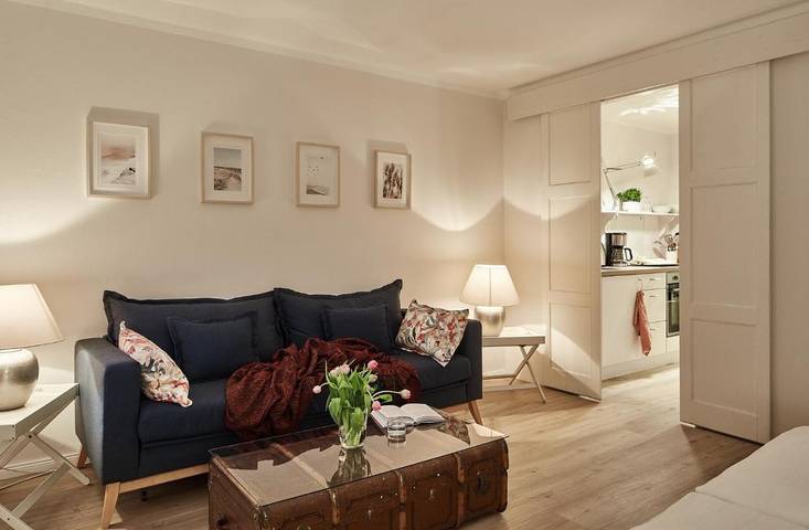 Ferienwohnung für 3 Personen, mit Garten und Ausblick