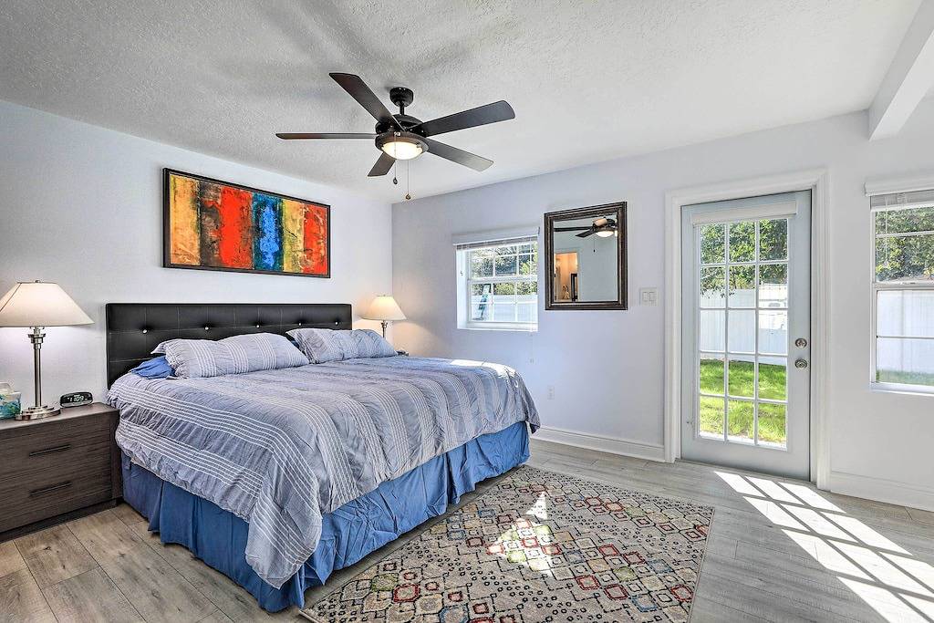 Chic Home w/ Fire Pit & Patio, Walk to Lake! in Mount Dora, Lake County