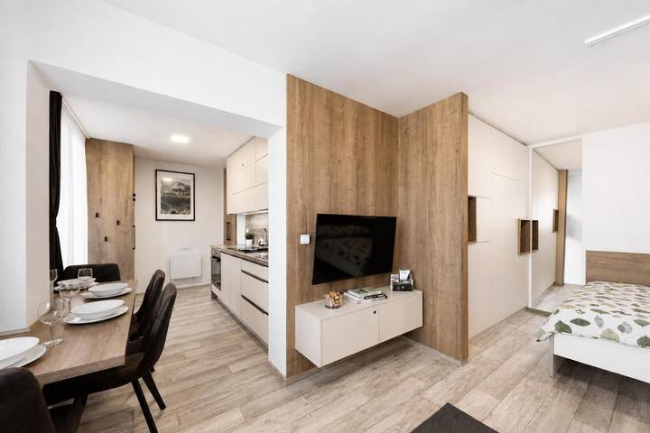 Ferienwohnung für 4 Personen, mit Balkon und Terrasse sowie Ausblick im Böhmerwald