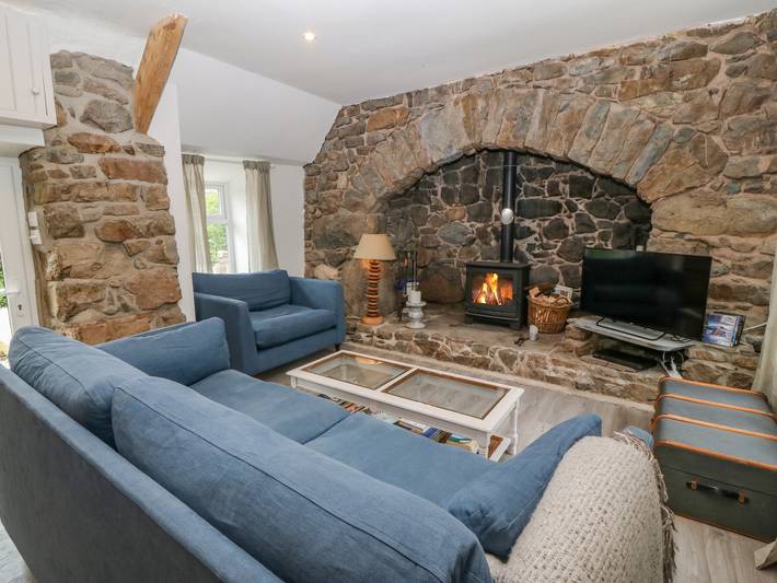 Casa rural para 4 personas con jardín in Gwynedd