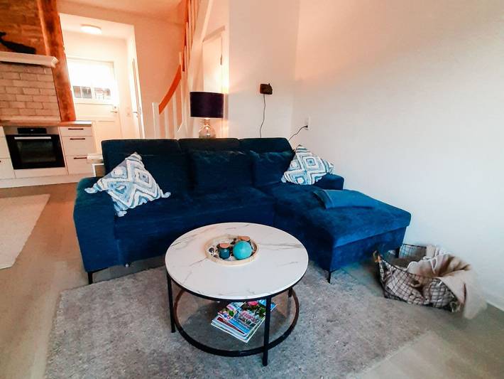 Ferienwohnung mit Meerblick für 5 Personen, mit Terrasse und Garten