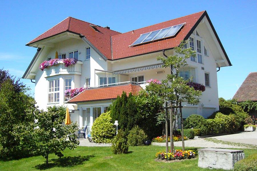 Ganze Ferienwohnung, Ferienhof Schwand - Golden Delicious, 48qm, 1 Schlafzimmer, 1 Wohn-/ Schlafzimmer, max. 4 Personen in Wasserburg (Bodensee), Bayerisch Schwaben