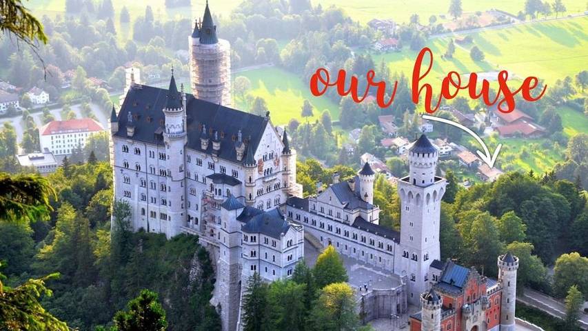Ferienhaus für 9 Personen, mit Garten und Ausblick, kinderfreundlich bei Neuschwanstein