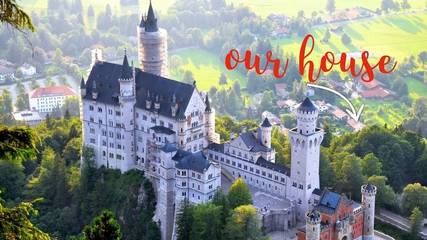 Ferienhaus für 9 Personen, mit Garten und Ausblick, kinderfreundlich in Schwangau