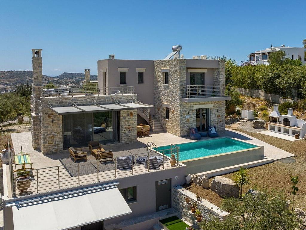 Villa in Tymbaki,crete mit Schwimmbecken in Kamilari, Iraklio-Heraklion und Umgebung