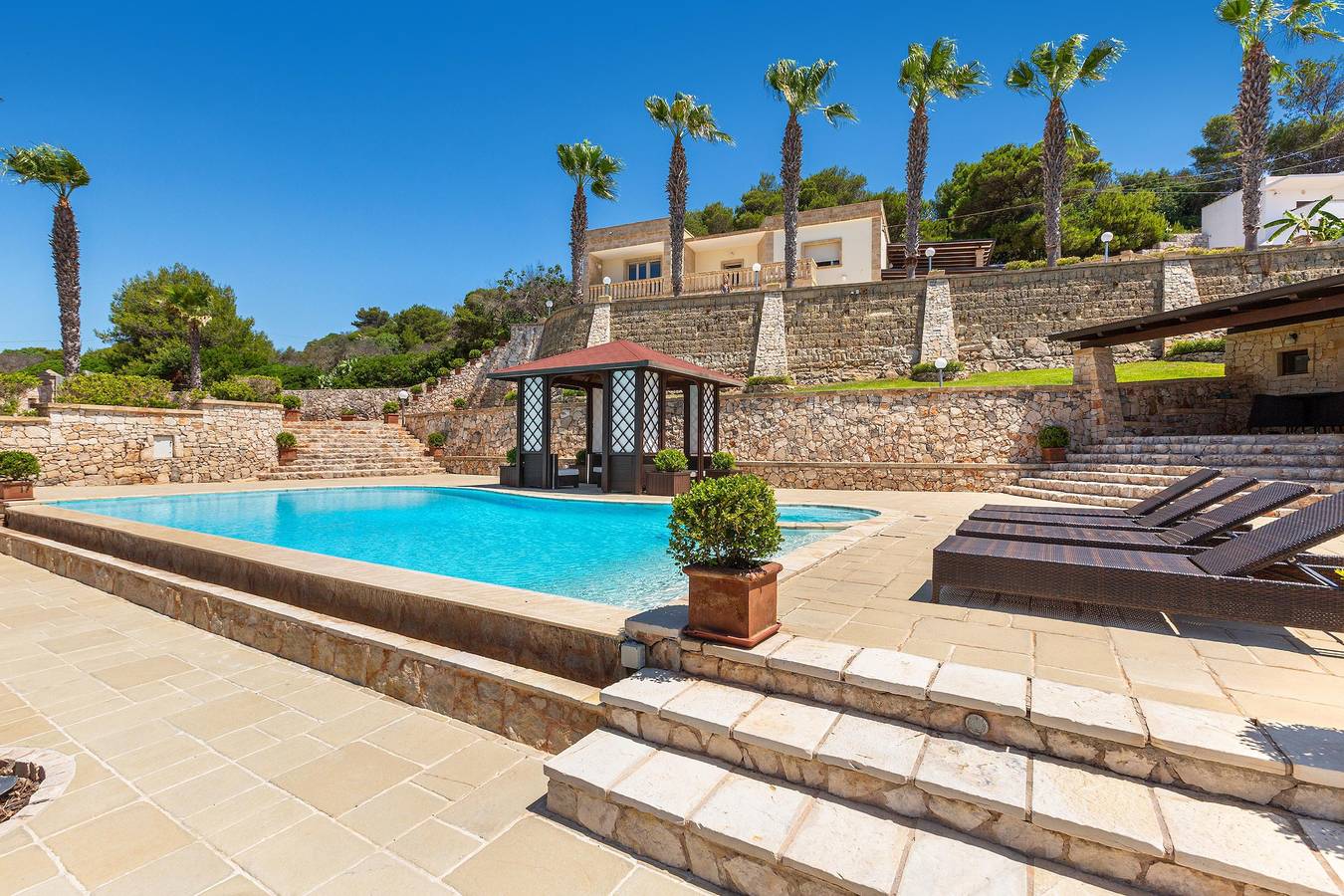 Gästehaus für 8 Personen mit Pool in Patù, Golf von Tarent