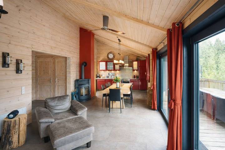 Chalet für 8 Personen, mit Balkon und Sauna sowie Ausblick in Hahnenklee