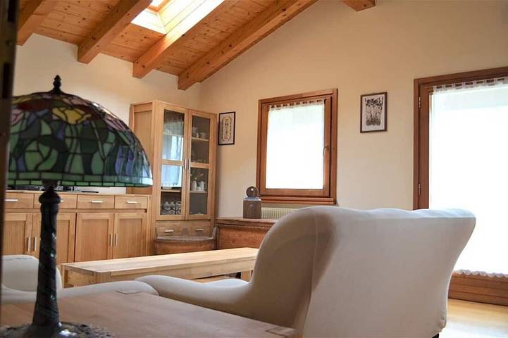 Glamping per 4 persone, con balcone e giardino in Trentino