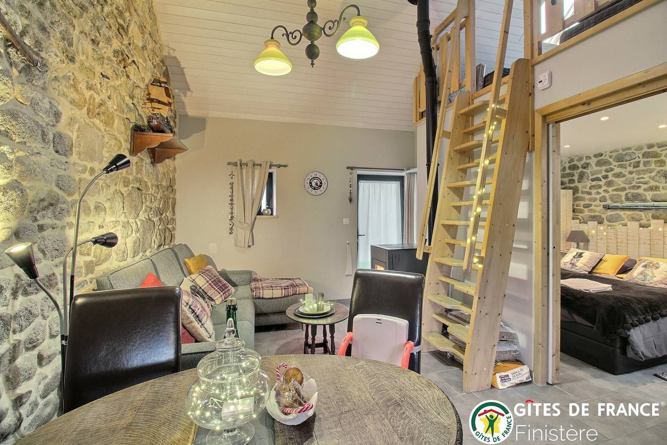 Casa de huéspedes para 2 personas con terraza in Cléder, Ceinture Dorée