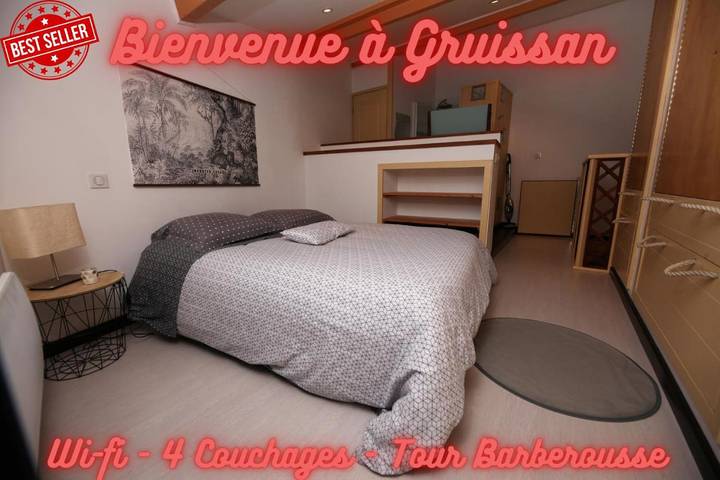 Location de vacances pour 4 personnes, avec balcon dans Tour Barberousse Chateau De Gruissan