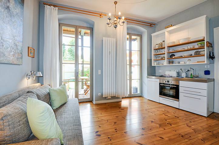 Ganze Ferienwohnung, Ferienwohnung Pelle im Loggiahaus am Schloss in Rheinsberger See, Rheinsberg