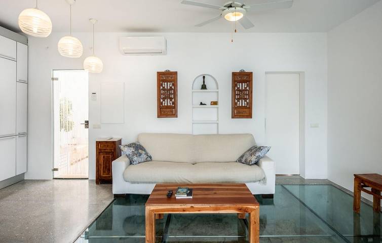 Appartement mit Meerblick, AC, Parkplatz und Terrasse - 2km bis Platja Los Molinos in Talamanca, Ibiza Stadt