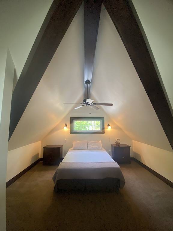 Winter relaxation getaway lake front Muskoka cottage with spectacular views in Muskoka