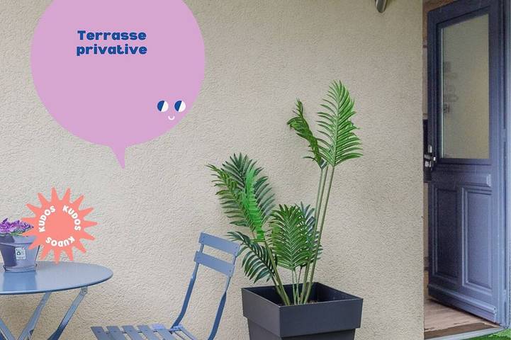 Appartement de vacances pour 2 personnes, avec Terrasse