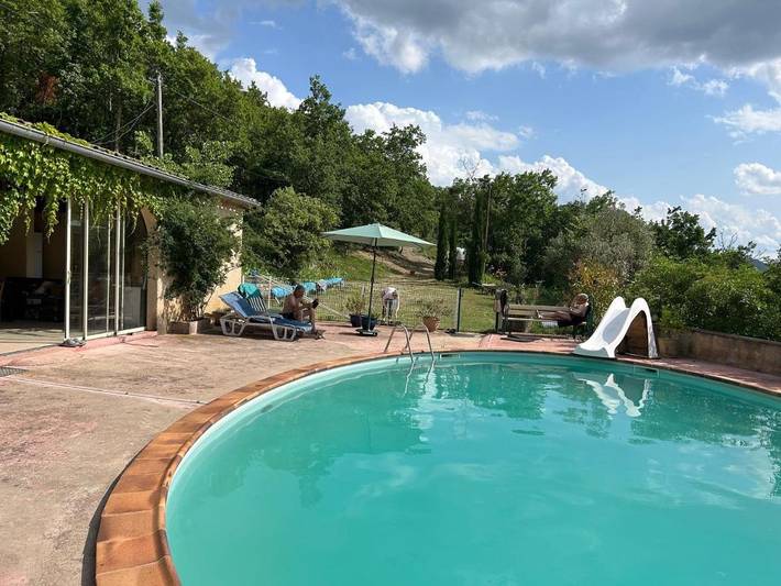Maison de vacances pour 6 personnes, avec piscine ainsi que terrasse et vue - 1
