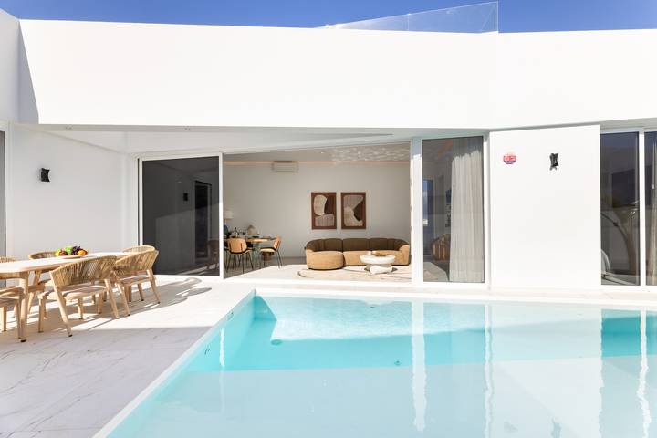 Location de vacances pour 6 personnes, avec terrasse dans Charco del Palo