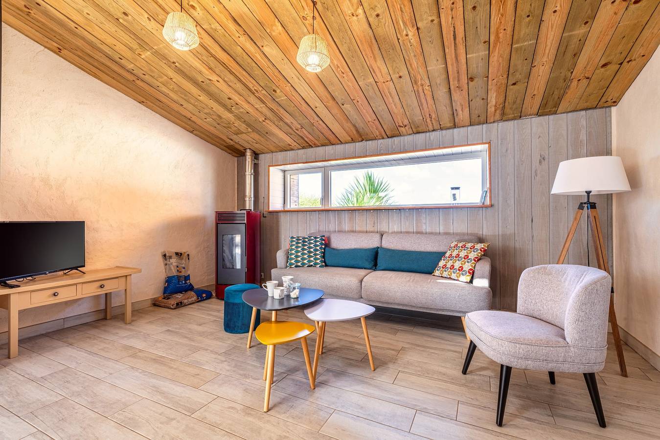 Casa de Vacaciones 'Ty Reuniou - La Grange' con Vista al Mar, Terraza Compartida y Wi-Fi in Cléder, Ceinture Dorée