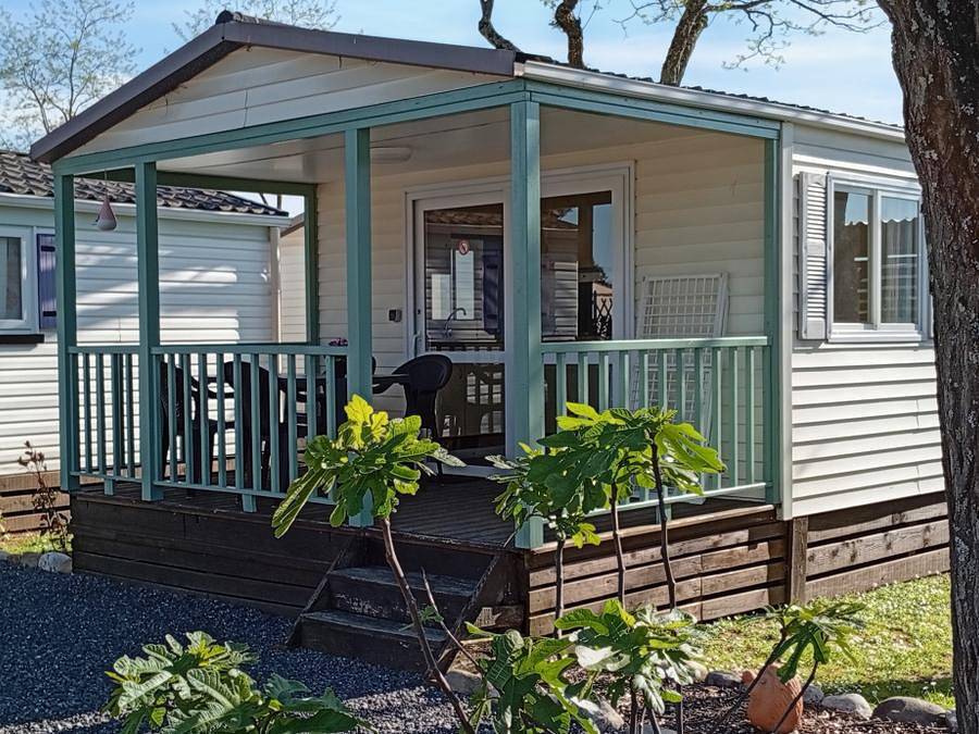 Camping l'Olivier - Mobilheim 4 personen - Eco "Acacia" 2 Zimmer in Massillargues-Attuech, Alès und Umgebung
