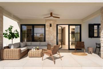 Location de vacances pour 8 personnes, avec vue sur l’océan ainsi que piscine et jardin dans Istrie