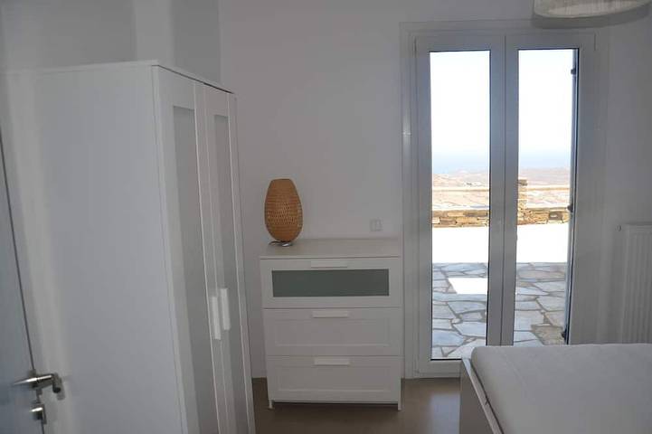 Modern new villa with  Aegean and Mykonos View in Tinos