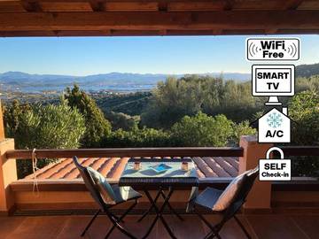 Villa pour 4 personnes, avec jardin et vue, animaux acceptés dans Costa Smeralda