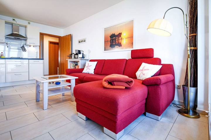 Ferienwohnung für 4 Personen, mit Balkon und Balkon/Terrasse sowie Sauna in Sahlenburg