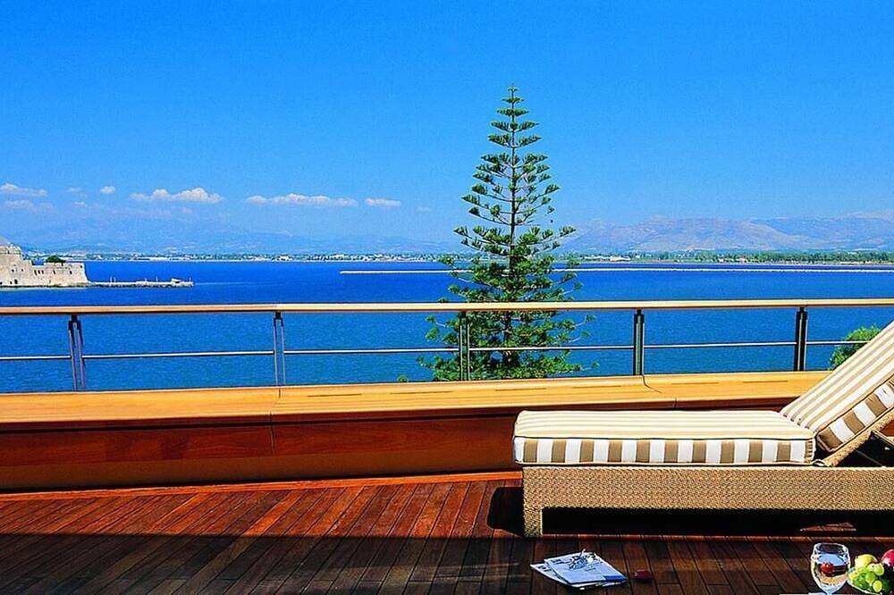 Amphitryon Hotel is located on the coast at Nafplion. in Nafplio, Argolis