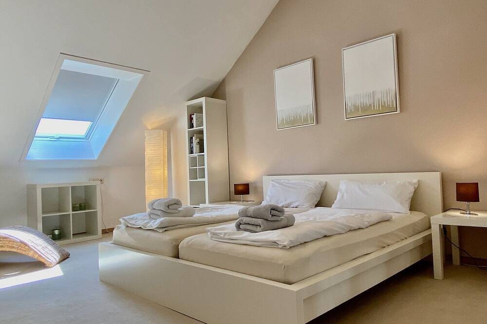 Ganze Wohnung, Ferienwohnung Am Hopfengarten - helle 2 Zimmer Maisonette mit großem Balkon in Bodolz, Bayerisch Schwaben
