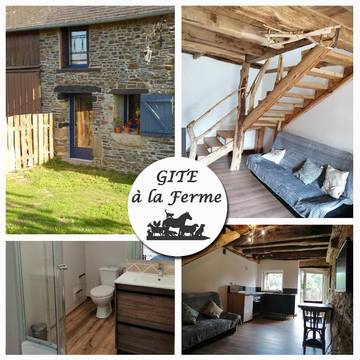 Gîte pour 4 personnes, avec vue et jardin à Pleine-Fougères