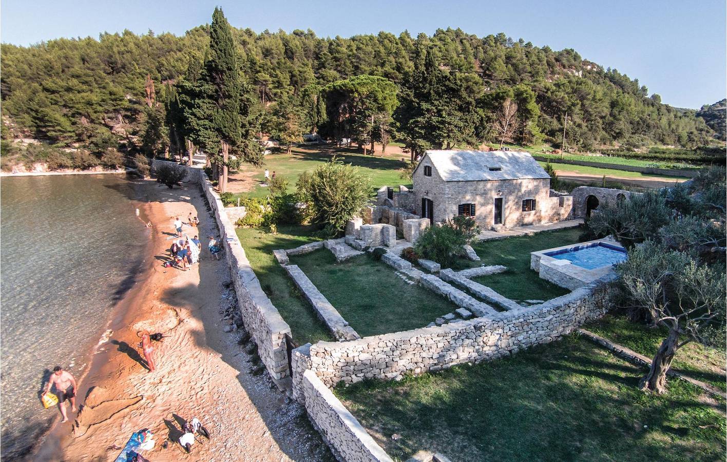Ferienhaus für 6 Personen mit Terrasse in Postira, Brac