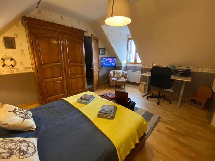 Gîte pour 2 personnes, avec jardin et vue à Le Vaudoué